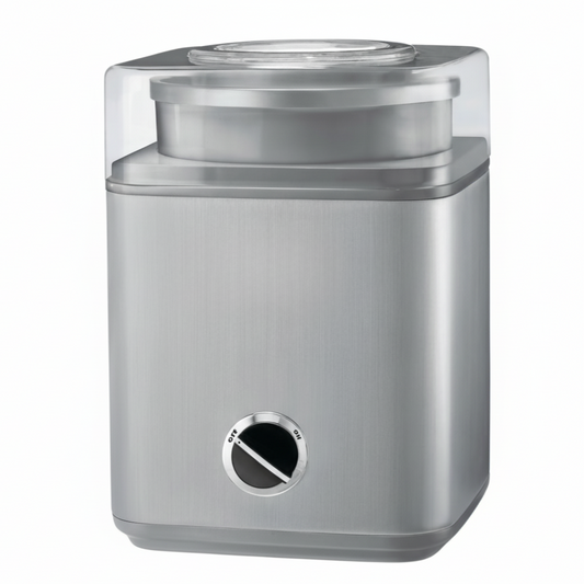 2 Quart Automatic Ice Cream Maker with Stainless Steel Housing