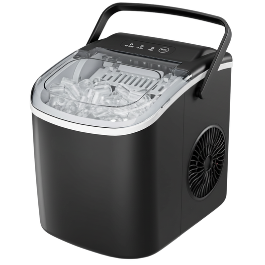 Countertop Ice Maker 26lbs per day, Portable with Handle & Auto Clean
